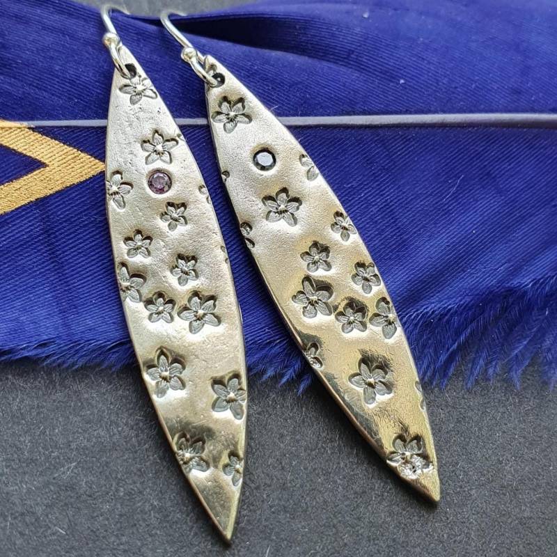 Silber Blumen Ohrringe, Vergissmeinnicht Floral Natur Schmuck, Einzigartiges Geschenk Für Sie Silber Blumen Ohrringe, Vergissmeinnicht Floral Natur Schmuck, Einzigartiges Geschenk Für Sie von EgoElements