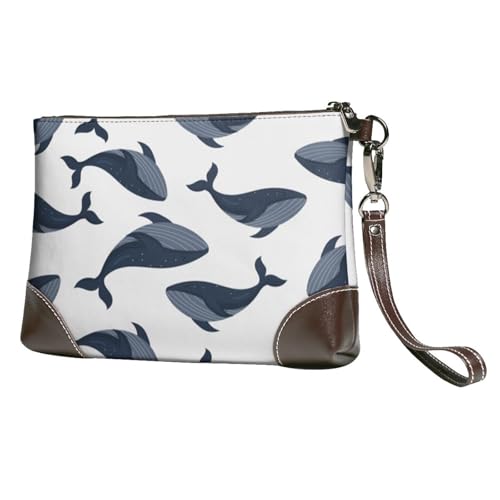 EgoMed Wal,Handgelenktaschen PU-Leder Clutch Damen Reißverschluss Geldbörse Brieftasche Handtasche mit Handschlaufe von EgoMed