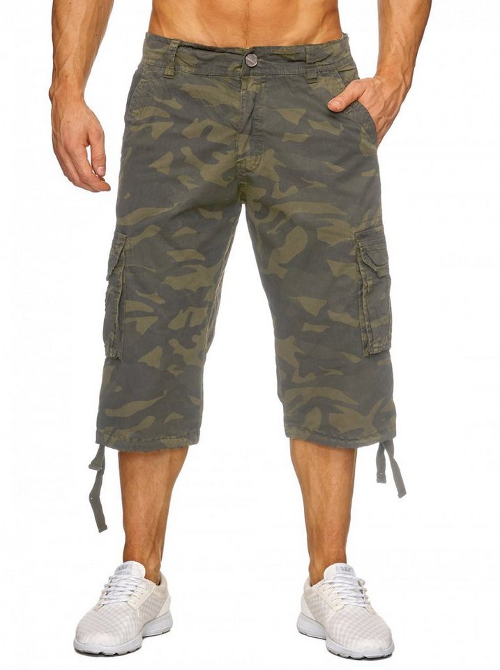 Egomaxx Cargoshorts Cargo Shorts Bermuda Kurze Tarn Hose (1-tlg) 1739 in Dunkelgrün von Egomaxx