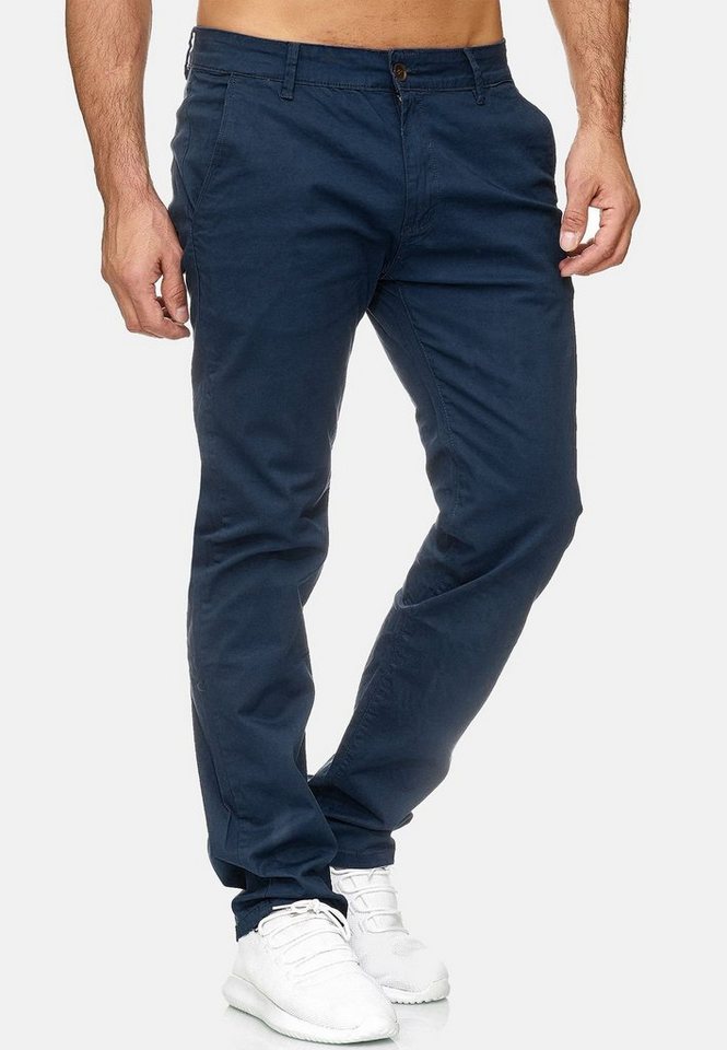 Egomaxx Chinohose Stretch Basic Denim Design Fredy & Roy (1-tlg) CLIFF von Egomaxx