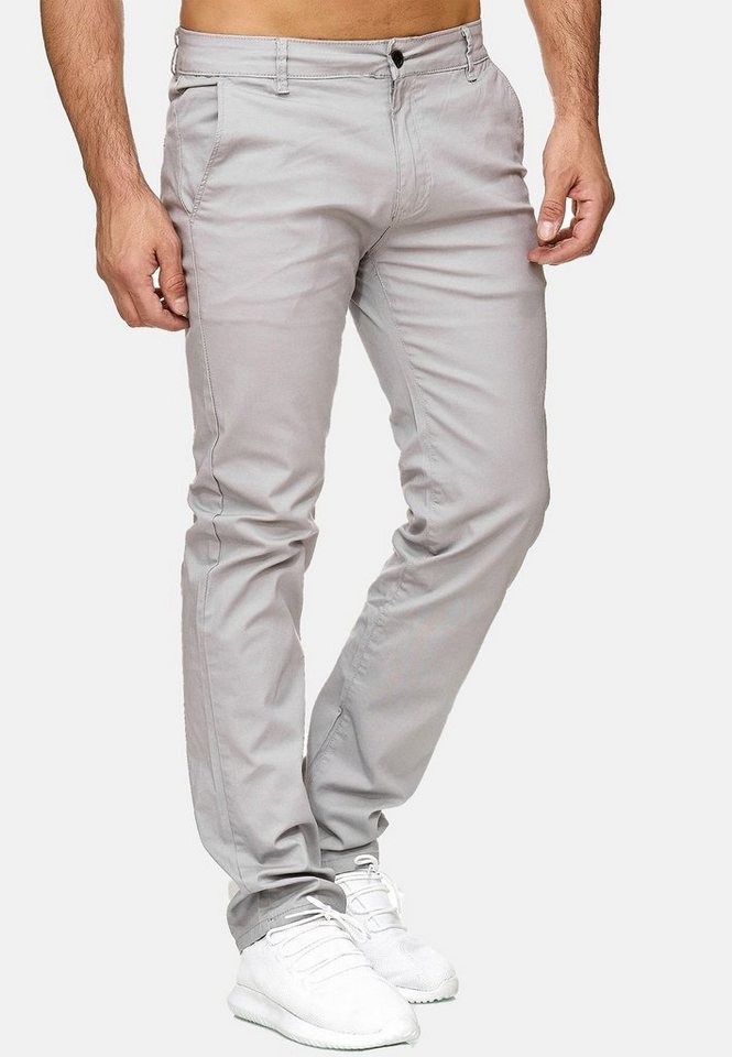 Egomaxx Chinohose Stretch Basic Denim Design Fredy & Roy (1-tlg) CLIFF von Egomaxx