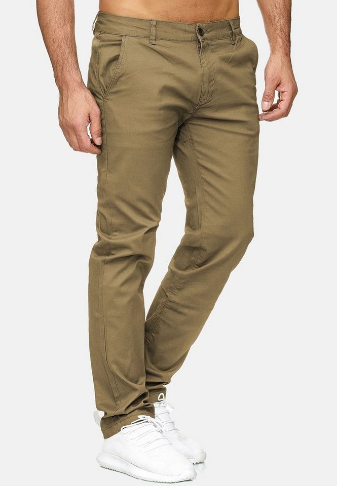 Egomaxx Chinohose Stretch Basic Denim Design Fredy & Roy (1-tlg) CLIFF von Egomaxx