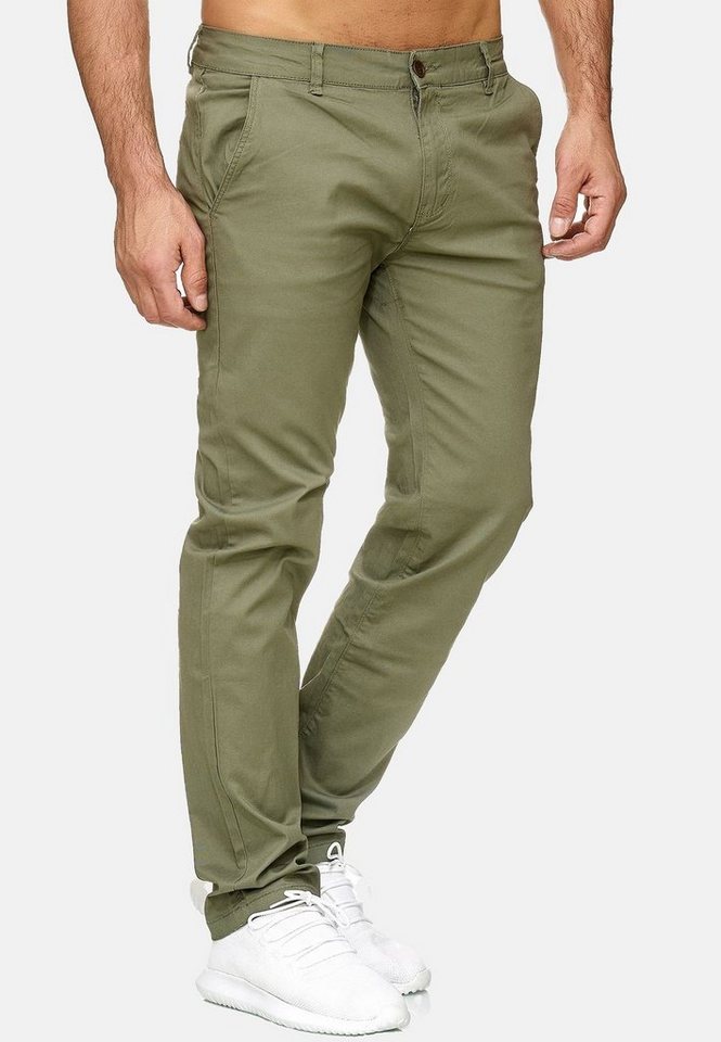 Egomaxx Chinohose Stretch Basic Denim Design Fredy & Roy (1-tlg) CLIFF von Egomaxx