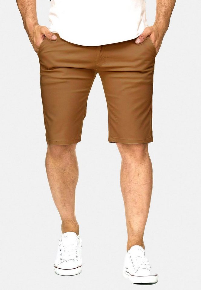 Egomaxx Chinoshorts Chino Capri Shorts Kurze Bermuda Sommer Hose Fredy & Roy (1-tlg) 2300 in Braun von Egomaxx