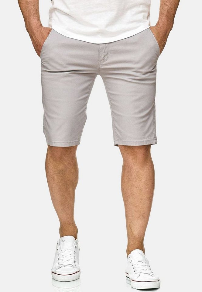 Egomaxx Chinoshorts Chino Capri Shorts Kurze Bermuda Sommer Hose Fredy & Roy (1-tlg) 2300 in Grau von Egomaxx