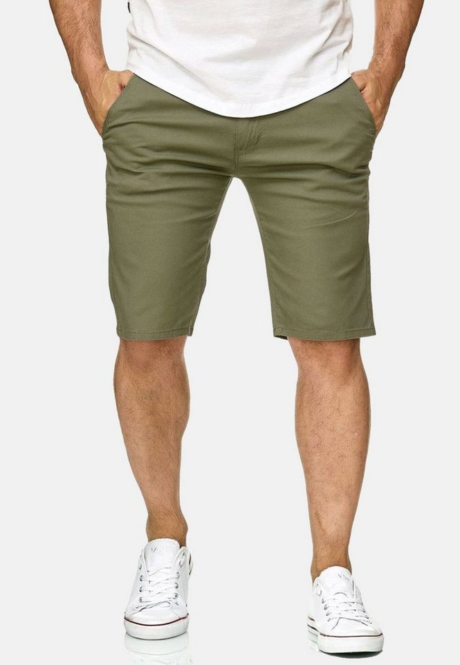 Egomaxx Chinoshorts Chino Capri Shorts Kurze Bermuda Sommer Hose Fredy & Roy (1-tlg) 2300 in Grün von Egomaxx