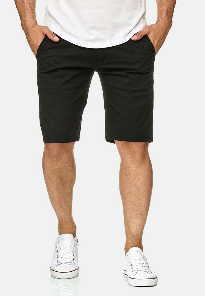 Egomaxx Chinoshorts Chino Capri Shorts Kurze Bermuda Sommer Hose Fredy & Roy (1-tlg) 2300 in Schwarz von Egomaxx