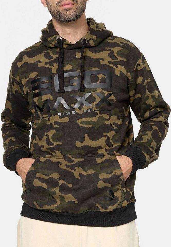 Egomaxx Hoodie Kapuzenpullover Hoodie EGO Sweater Sweatjacke Design (1-tlg) 3042 in Grün von Egomaxx