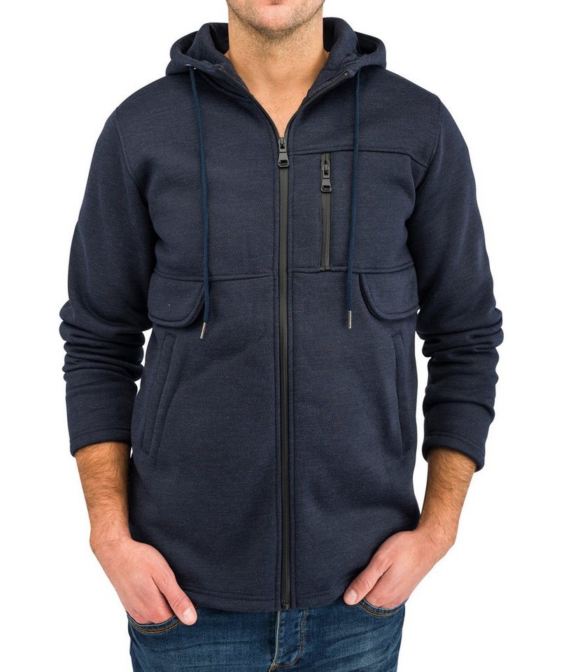 Egomaxx Hoodie Übergangsjacke Fleece Kapuzenjacke Gefüttert (1-tlg) 1651 in Blau von Egomaxx