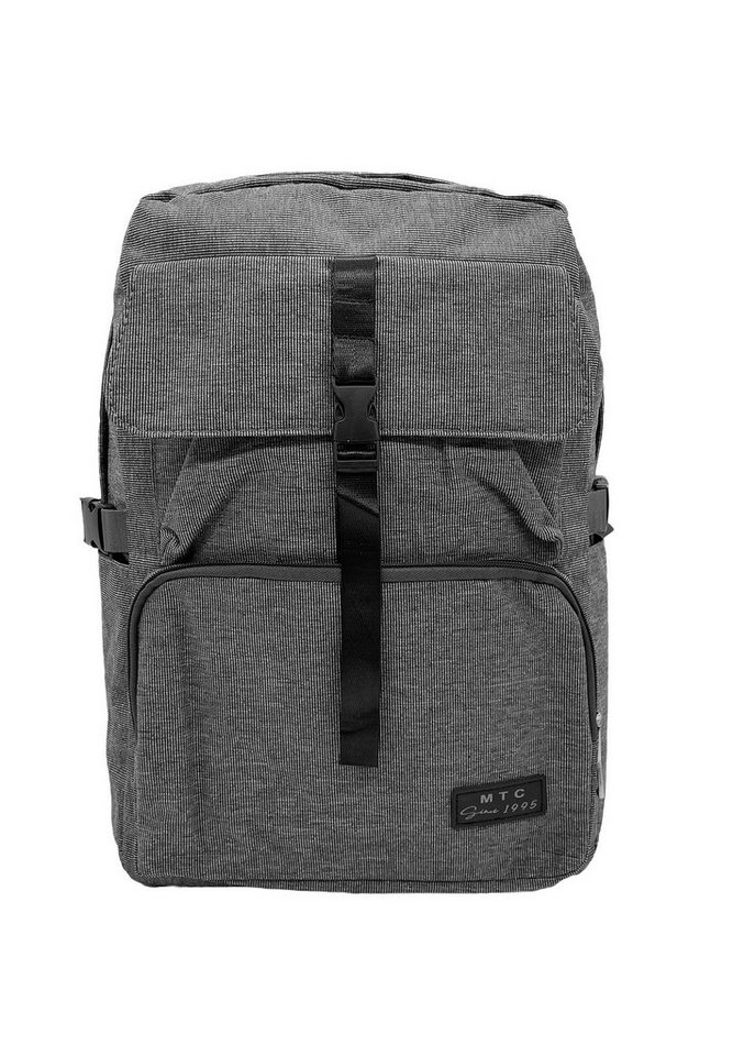 Egomaxx Rucksack Basic Backpack Stoff Rucksack Uni Daypack Nadelstreifen Design (1-tlg., Basic), 4337 in Grau-2 von Egomaxx