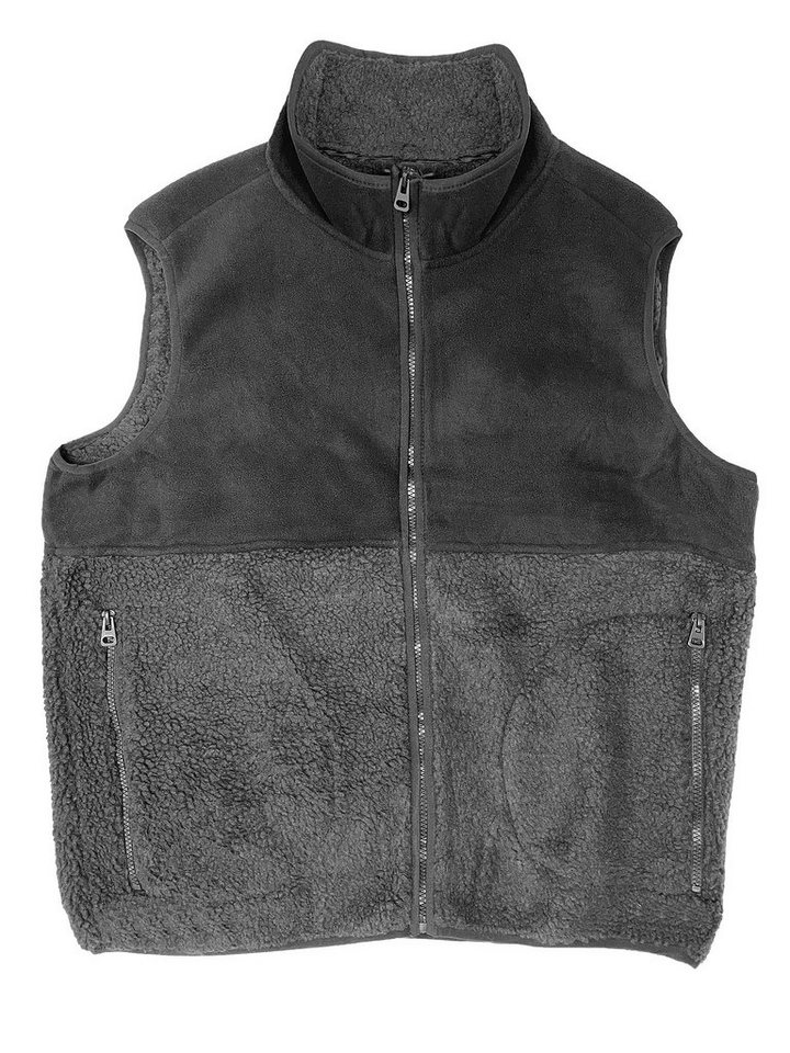 Egomaxx Funktionsweste Fleece Kunstfell Warme Ärmellos ohne Kapuze LANGZI VEST - 6764 von Egomaxx