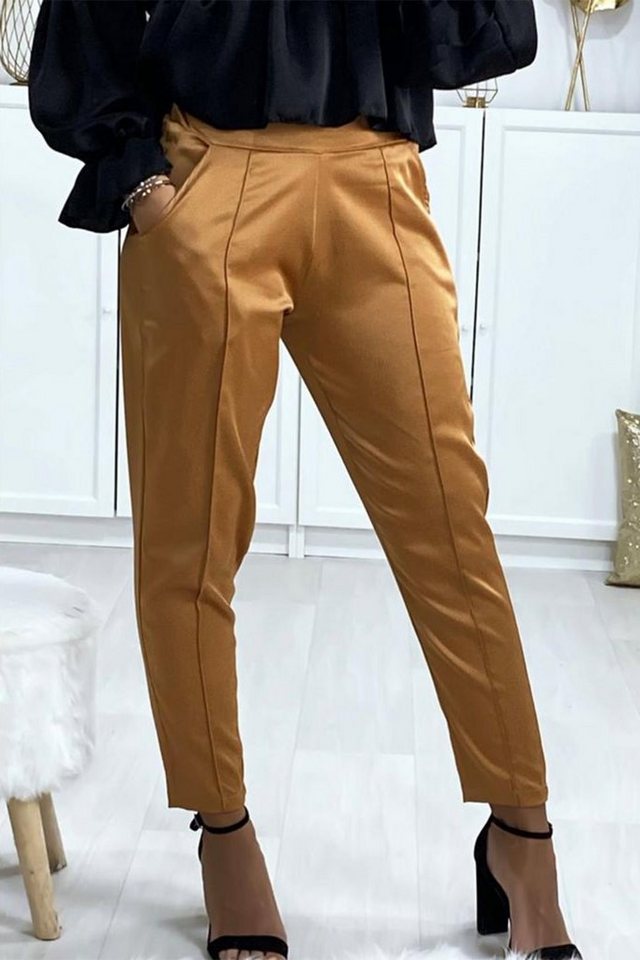 Egomaxx Stoffhose Poptrash Pants lockere Silk Treggings Glänzend Seiden Look (1-tlg) ENLEG - 8180 von Egomaxx
