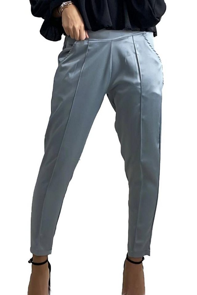Egomaxx Stoffhose Poptrash Pants lockere Silk Treggings Glänzend Seiden Look (1-tlg) ENLEG - 8180 von Egomaxx