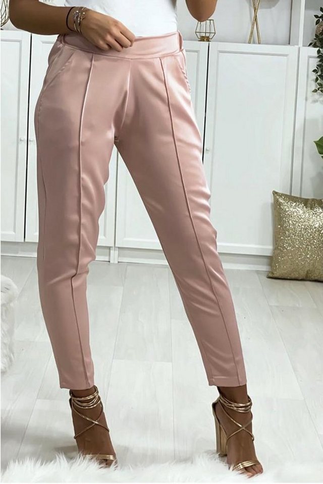 Egomaxx Stoffhose Poptrash Pants lockere Silk Treggings Glänzend Seiden Look (1-tlg) ENLEG - 8180 von Egomaxx