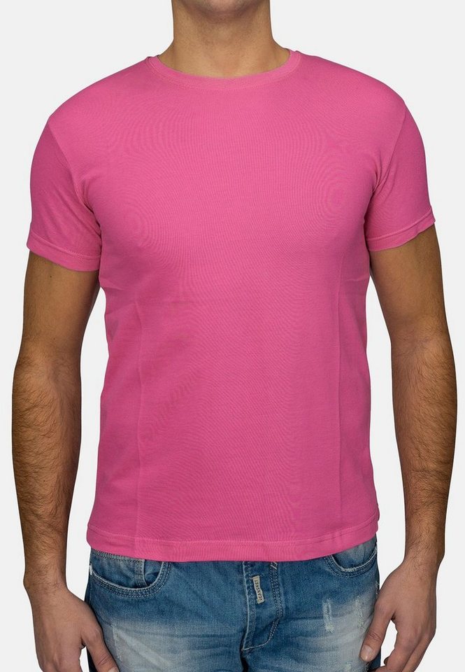 Egomaxx T-Shirt T Shirt O-Neck V-Neck H1530 (1-tlg) 1530 in Pink von Egomaxx