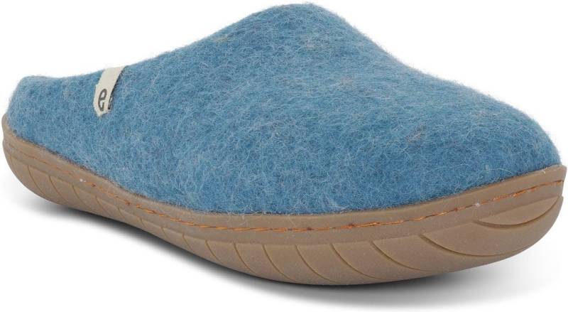 Egos Unisex Filzpantoffel mit Kautschuksohle Pantoffel Hausschuh von Egos