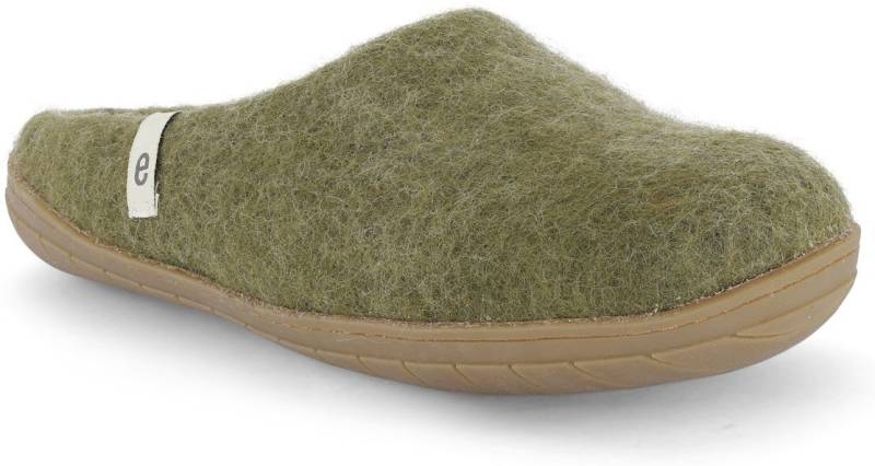 Egos Unisex Filzpantoffel mit Kautschuksohle Pantoffel Hausschuh von Egos