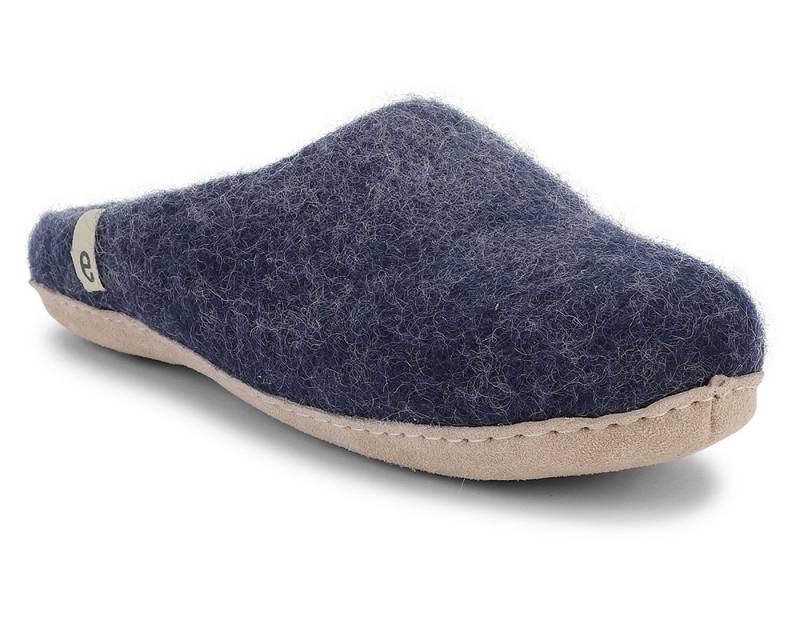 Egos Unisex Filzpantoffel mit Ledersohle Pantoffel Hausschuh von Egos