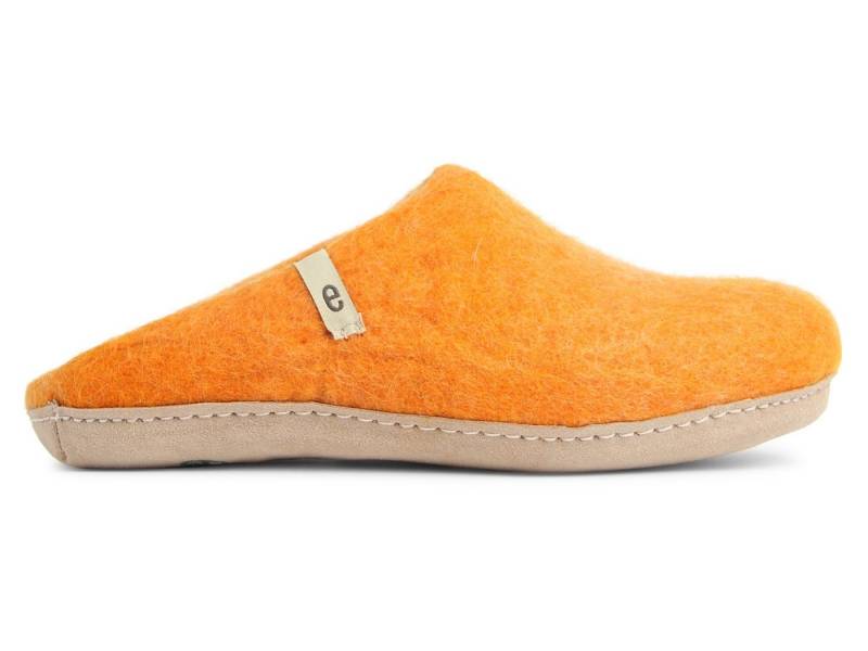 Egos Unisex Filzpantoffel mit Ledersohle Pantoffel Hausschuh von Egos