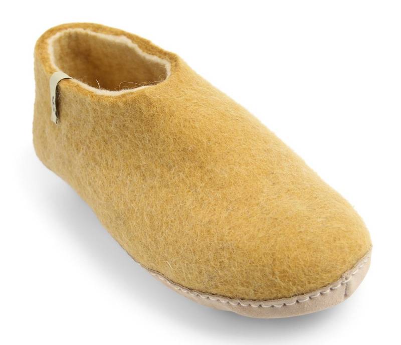 Egos Unisex Filzschuh mit Ledersohle Hausschuh von Egos