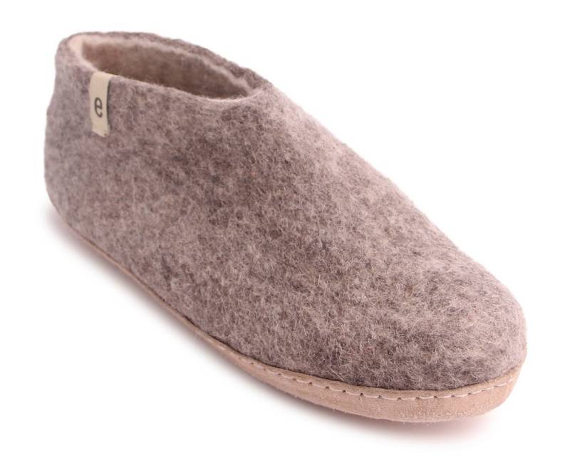 Egos Unisex Filzschuh mit Ledersohle Hausschuh von Egos