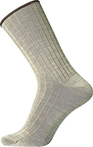 Egtved Wool Socks gerippt 4er Pack sand 40-45 von Egtved