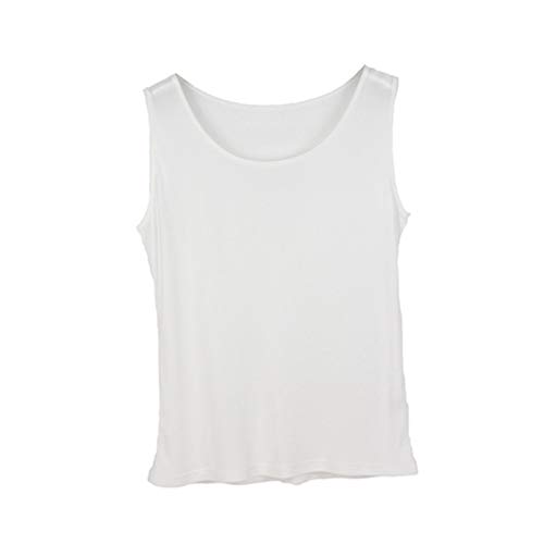 Egurs Damen Tank Top aus 100% Natur Seide,Komfortabel Weiß XL Egurs Damen Tank Top aus 100% Natur Seide,Komfortabel Weiß XL von Egurs