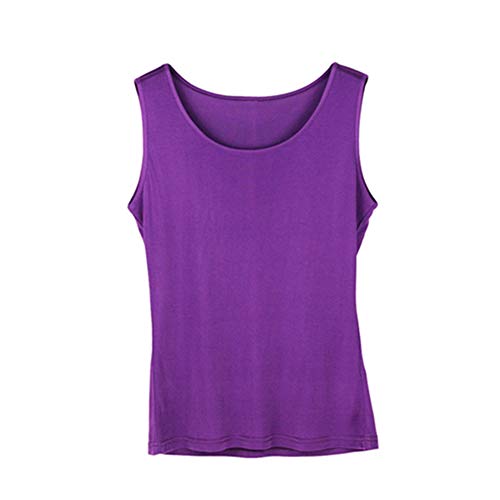 Egurs Damen Tank Top aus 100% Natur Seide,Komfortabel lila XL Egurs Damen Tank Top aus 100% Natur Seide,Komfortabel lila XL von Egurs