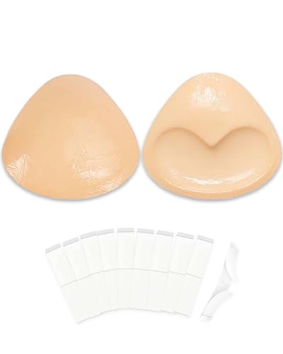 Egussi Stoff-BH-Einlagen, Brust-Pads Einseitige klebrige Einsätze Selbstklebende Push-up-Brust-Pads für Bikini Badeanzug Kleid von Egussi