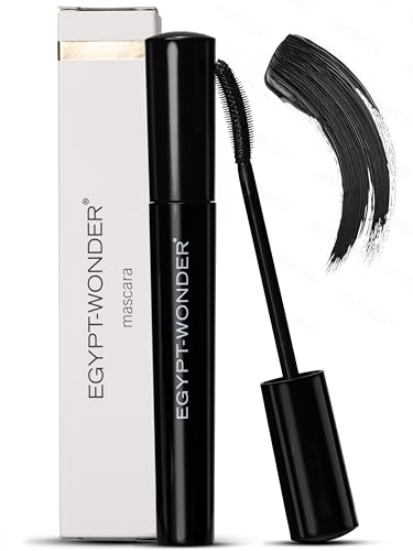 EGYPT-WONDER Mascara – Wasserresistenter Mascara 8,5 ml – Tiefschwarz für Volumen, Länge & Definition – Wimpernstyling mit flexibler Bürste und intensiver Farbabgabe von Egypt-Wonder