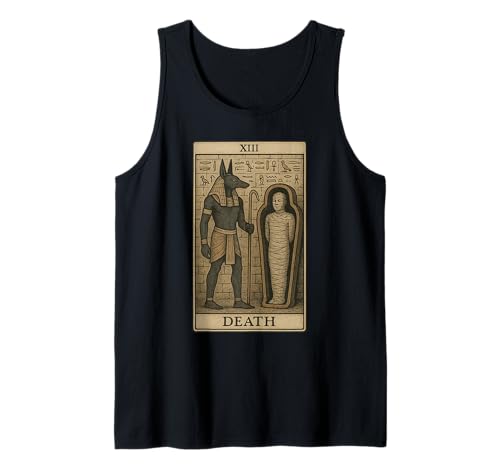 Death Tarotkarte Anubis Mama Altes Ägypten Tank Top Death Tarotkarte Anubis Mama Altes Ägypten Tank Top von Egyptian Mythology Major Arcana Card Design