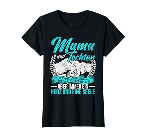Vintage Mama Mutter Und Tochter Nicht Immer Einer Meinung T-Shirt von Ehefrau Muttertag Mutter-Tochter Geschenk