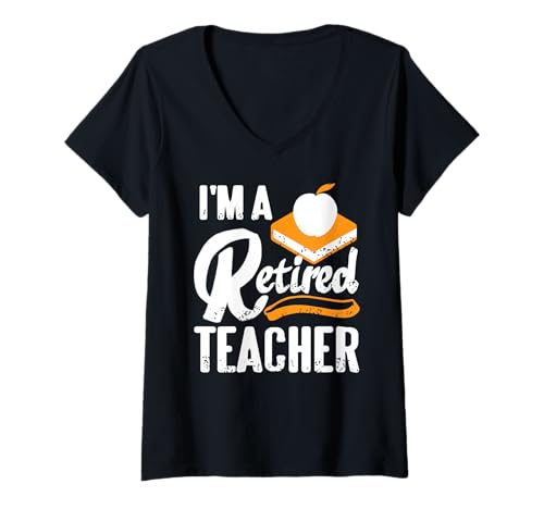 Damen Jetzt beginnt das Leben als Lehrer im Ruhestand T-Shirt mit V-Ausschnitt Damen Jetzt beginnt das Leben als Lehrer im Ruhestand T-Shirt mit V-Ausschnitt von Ehemaliger Pädagoge Ruhestand Humor