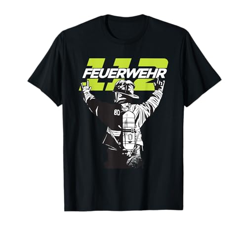 Feuerwehr Retten, Löschen, Bergen, Schützen 112 Herren Mann T-Shirt von Ehrenamt Freiwillige Feuerwehr Männer Geschenk