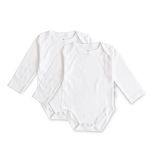 Ehrenkind® Baby-Body 2er Set | 100% Bio-Baumwolle | Wickelbody | Standard 100 by OEKO-TEX Body Baby | Baby Body langarm | Weiß Gr. 50/56 von Ehrenkind