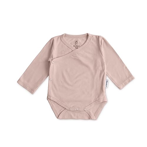 Ehrenkind® Baby-Body Wolle Seide Body | 70% Schurwolle - 30% Seide Body Baby Langarm | Schlupfbody 74/80 Rosé von Ehrenkind