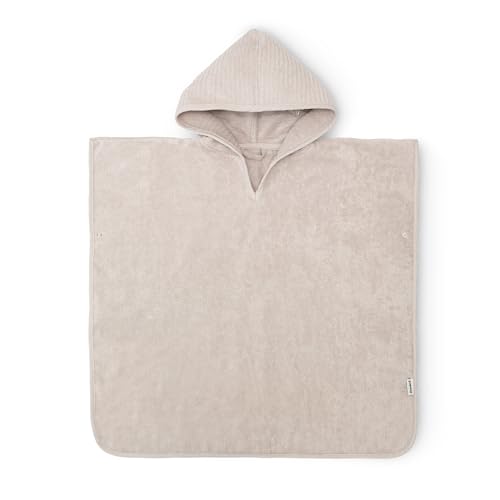 Ehrenkind® Bio-Baumwoll Badeponcho für Kinder 1-5 Jahre | OEKO TEX | Sanft, Saugstark & Kuschelig | Baby | Beige von Ehrenkind