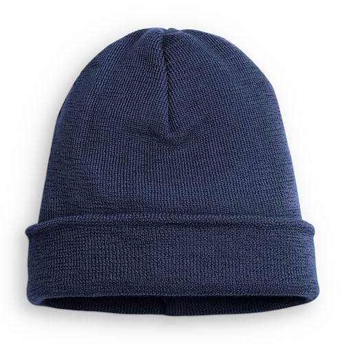 Ehrenkind® Strickmütze für Kinder | aus feinster Merino Schurwolle | Blau | Made in Germany | Unisex | Mütze Kinder | Mütze Jungen und Mädchen | Beanie | Ideal im Herbst und Winter von Ehrenkind