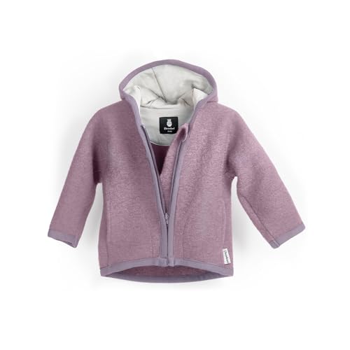 Ehrenkind® Walkjacke Flieder Gr. 134/140 | Jacke für Kind aus Merino Schurwolle mit Reißverschluss | Walk Jacke für Baby von Ehrenkind