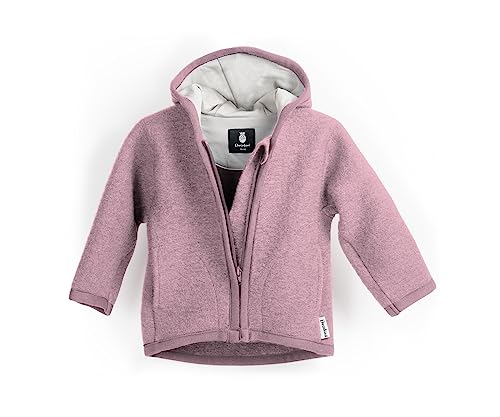 Ehrenkind® Walkjacke | Jacke für Kind aus Natur Schurwolle mit Reißverschluss | Walk Jacke für Baby | Rosa Gr. 110/116 von Ehrenkind