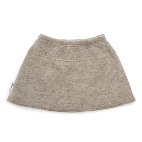 Ehrenkind® Walkrock Kinder | Wollrock Winter Mädchen | Warmer Bio-Wollrock aus Oeko-TEX®-zertifizierten Materialien | Farbe Beige | Größe 98/104 von Ehrenkind