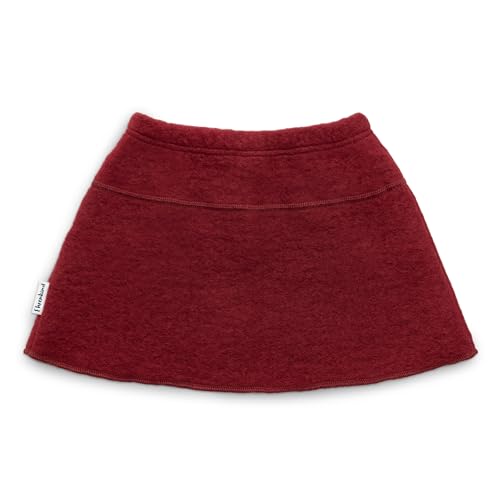 Ehrenkind® Walkrock Kinder | Wollrock Winter Mädchen | Warmer Bio-Wollrock aus Oeko-TEX®-zertifizierten Materialien | Farbe Rot | Größe 110/116 von Ehrenkind