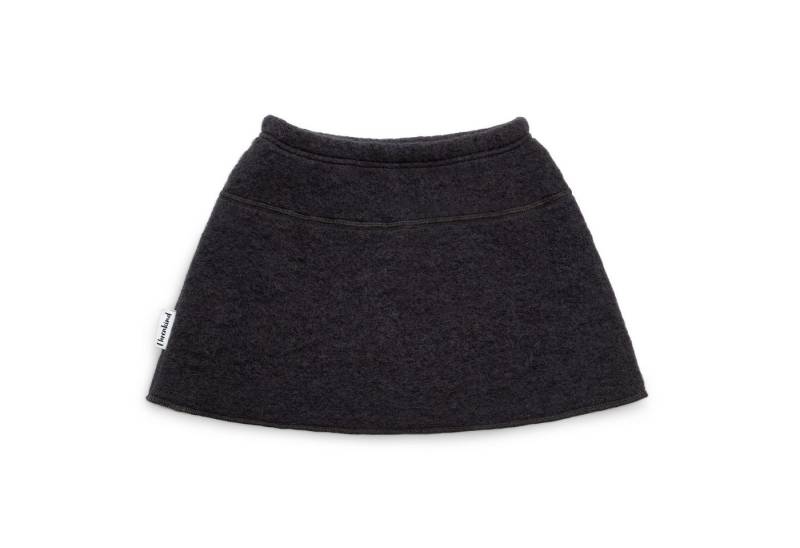 Ehrenkind A-Linien-Rock Walkrock für Kinder aus Bio-Schurwolle & Bio-Baumwolle (Anthrazit, atmungsaktiv und temperaturausgleichend) Mulesing-free, Made in Europe von Ehrenkind