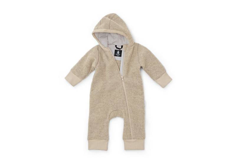 Ehrenkind Fleeceoverall mit Kapuze, Wollfleece aus feinster Merinowolle (100% Bio-Merinowolle, Atmungsaktiv & temperaturausgleichend) Wollfleece-Overall von Ehrenkind