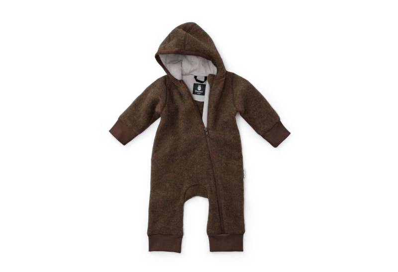 Ehrenkind Fleeceoverall mit Kapuze, Wollfleece aus feinster Merinowolle (100% Bio-Merinowolle, Atmungsaktiv & temperaturausgleichend) Wollfleece-Overall von Ehrenkind