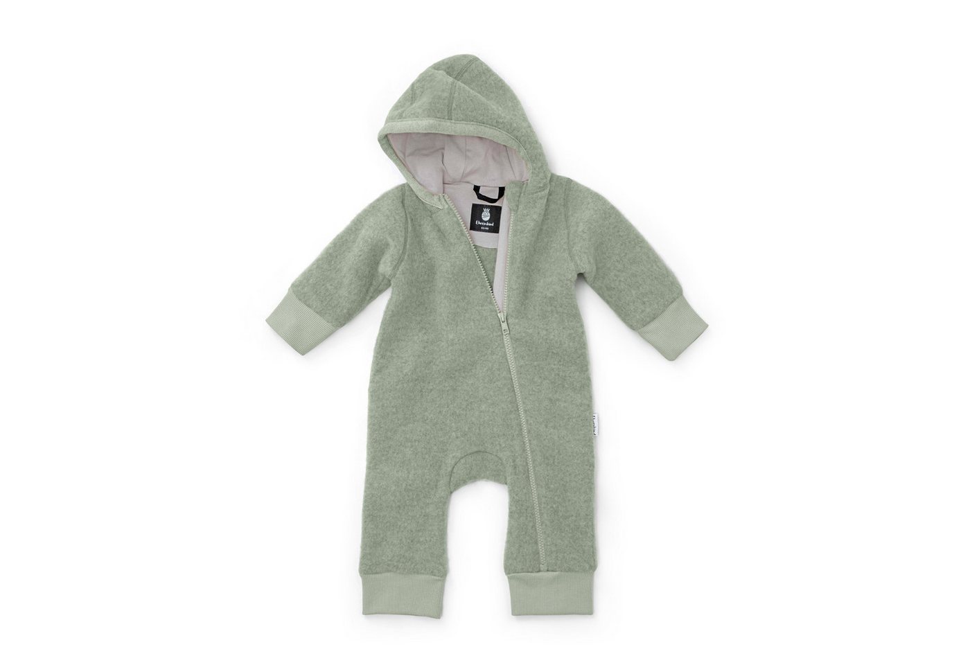 Ehrenkind Fleeceoverall mit Kapuze, Wollfleece aus feinster Merinowolle (100% Bio-Merinowolle, Atmungsaktiv & temperaturausgleichend) Wollfleece-Overall von Ehrenkind