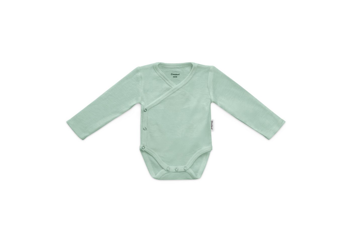 Ehrenkind Langarmwickelbody aus Merinowolle in Schlupfform (Ganzjährig tragbar, temperaturregulierend, weich, pflegeleicht, atmungsaktiv) Nickelfreie Druckknöpfe, Mulesingfrei von Ehrenkind