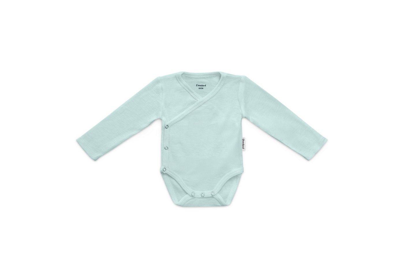 Ehrenkind Langarmwickelbody aus Merinowolle in Schlupfform (Ganzjährig tragbar, temperaturregulierend, weich, pflegeleicht, atmungsaktiv) Nickelfreie Druckknöpfe, Mulesingfrei von Ehrenkind