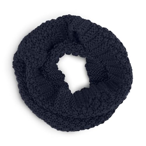 Ehrenkind Schlauchschal Kinder aus 100 % Merinowolle | Grobstrick, Mulesingfrei, Atmungsaktiv & Warm | Nahtloser Loopschal, Halstuch Jungen & Mädchen | Dunkelblau von Ehrenkind