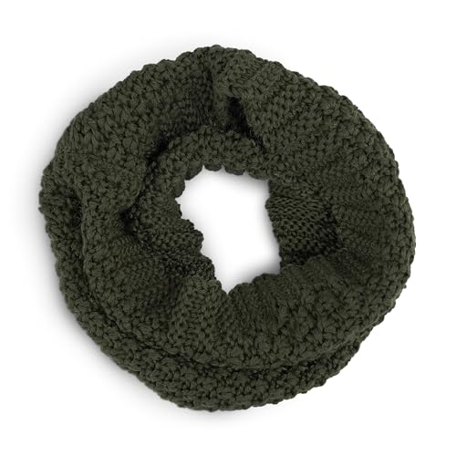 Ehrenkind Schlauchschal Kinder aus 100 % Merinowolle | Grobstrick, Mulesingfrei, Atmungsaktiv & Warm | Nahtloser Loopschal, Halstuch Jungen & Mädchen | Oliv von Ehrenkind